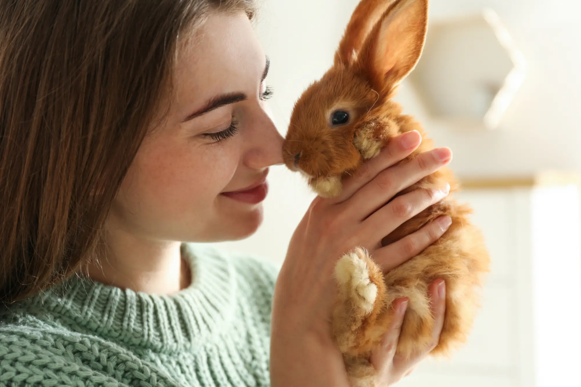 žena a králík